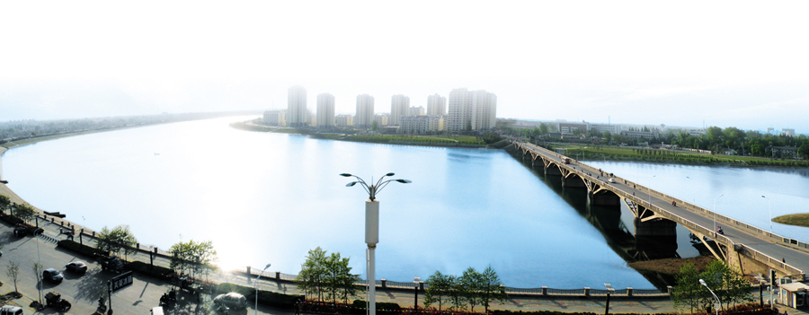 月亮島河景